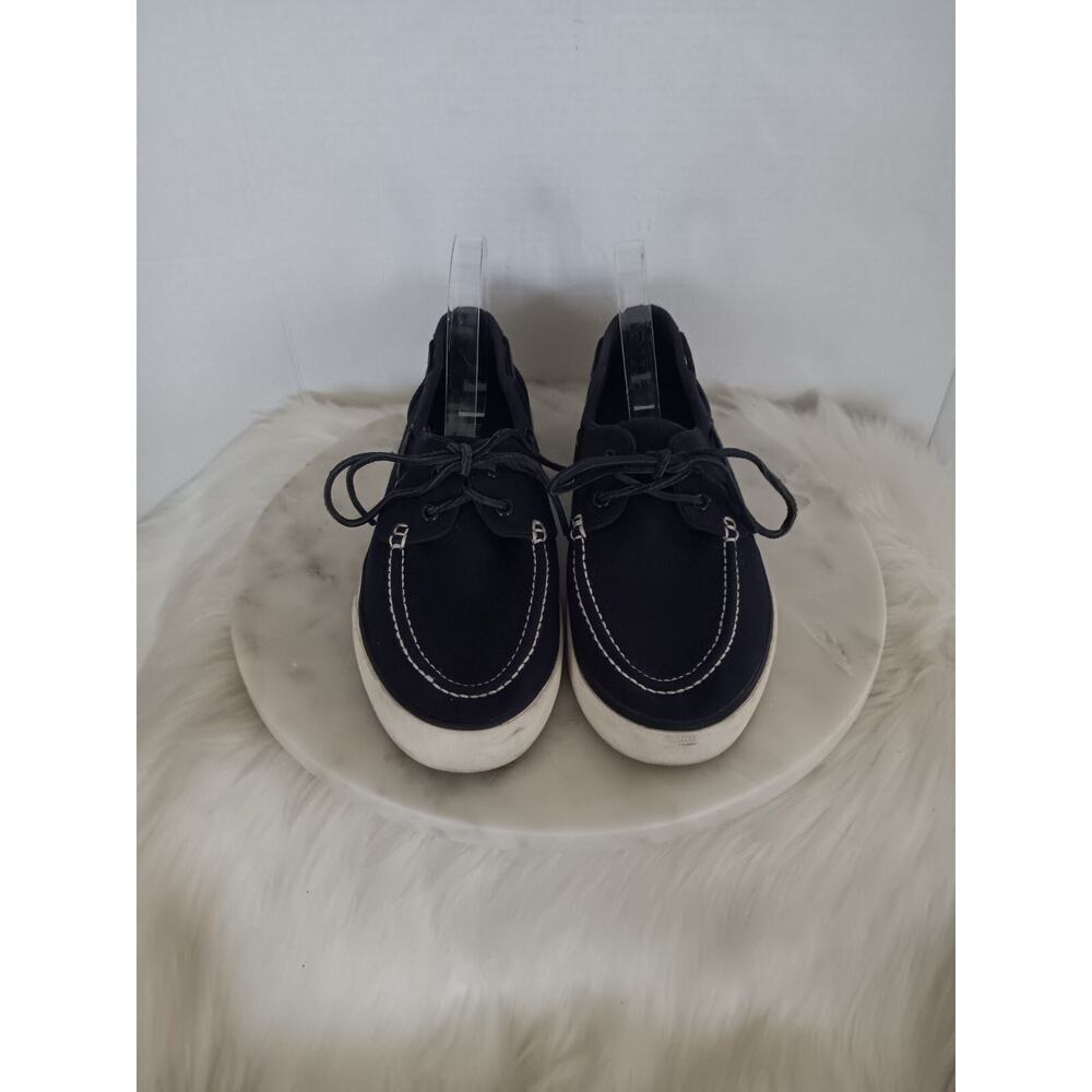 Polo Ralph Lauren Sander P Men's Size 10D Casual Canvas Boat Shoes Blue